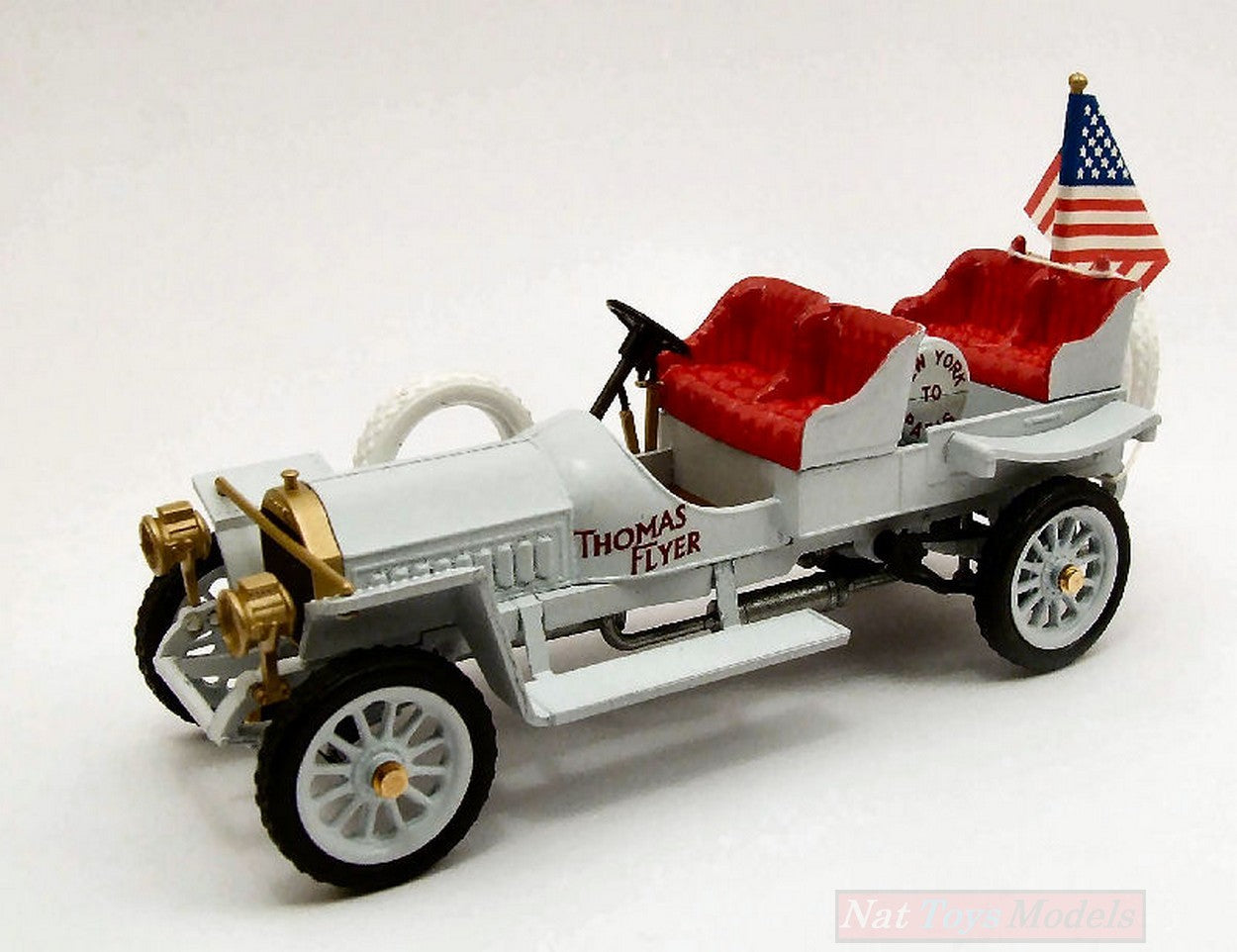 MODELLINO IN SCALA COMPATIBILE CON THOMAS FLYER NEW YORK-PARIS 1908 1:43 RIO RI4304