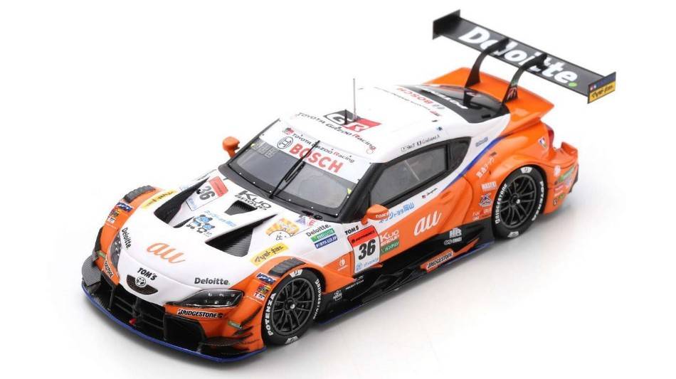 SCALE MODEL COMPATIBLE WITH TOM'S GR SUPRA N.36 GT500 SUPER GT 2022 S.TSUBOI-G.ALESI 1:43 SPARK MODEL SGT030