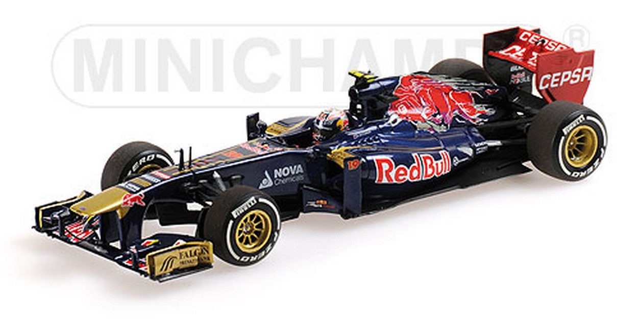 MODELLINO IN SCALA COMPATIBILE CON TORO ROSSO D.RICCIARDO 2013 1:43 MINICHAMPS PM410130019