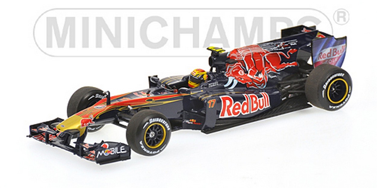 MODELLINO IN SCALA COMPATIBILE CON TORO ROSSO J.ALGUERSUARI 2010 1:43 MINICHAMPS PM410100017