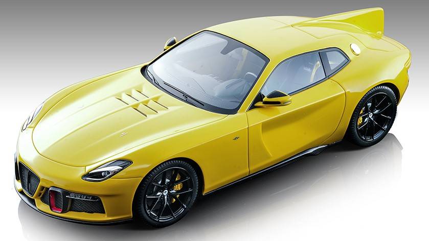 SCALE MODEL COMPATIBLE WITH TOURING SUPERLEGGERA AERO3 2022 MODENA YELLOW 1:18 TECNOMODEL TMD18270F