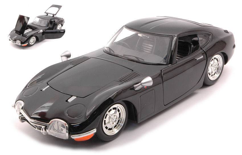 SCALE MODEL COMPATIBLE WITH TOYOTA 2000 GT BLACK 1:24 JADA TOYS JADA30447BK