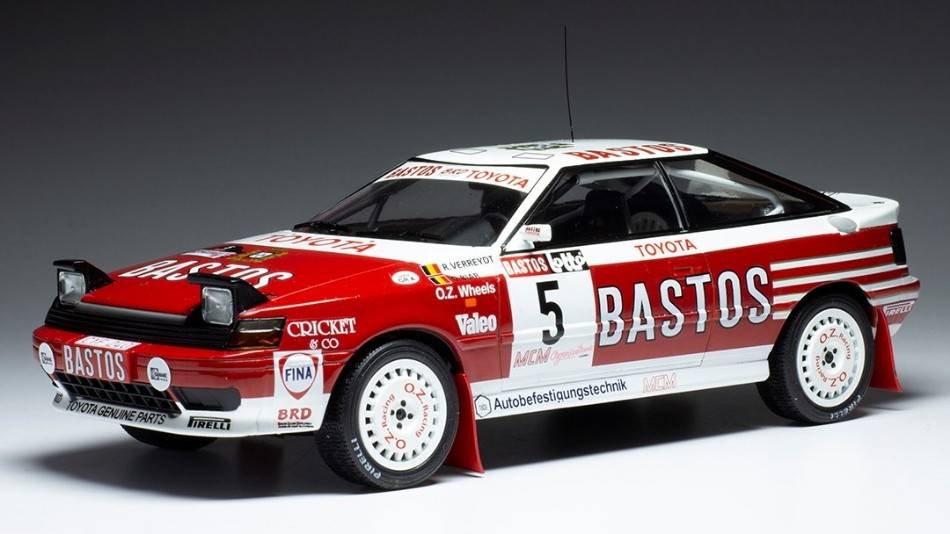 MODELLINO IN SCALA COMPATIBILE CON TOYOTA CELICA GT-FOUR ST N.5 HASPENGAUW RALLY 1990 VERREYDT/BIAR 1:18
IXO MODEL 18RMC119