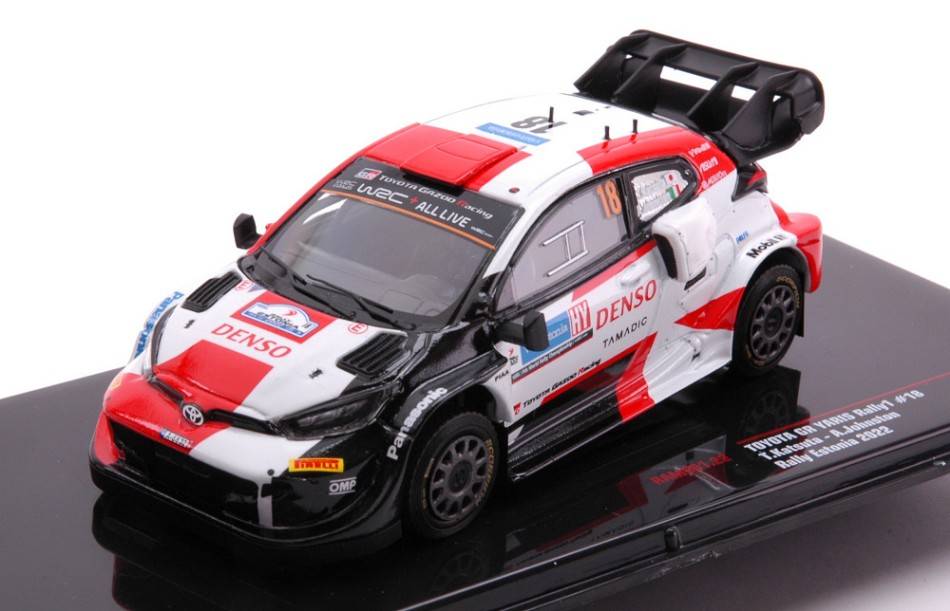 MODÈLE RÉDUIT COMPATIBLE AVEC TOYOTA GR YARIS N.18 WRC RALLY ESTLAND 2022
KATSUTA/JOHNSTON 1:43 IXO MODÈLE RAM861