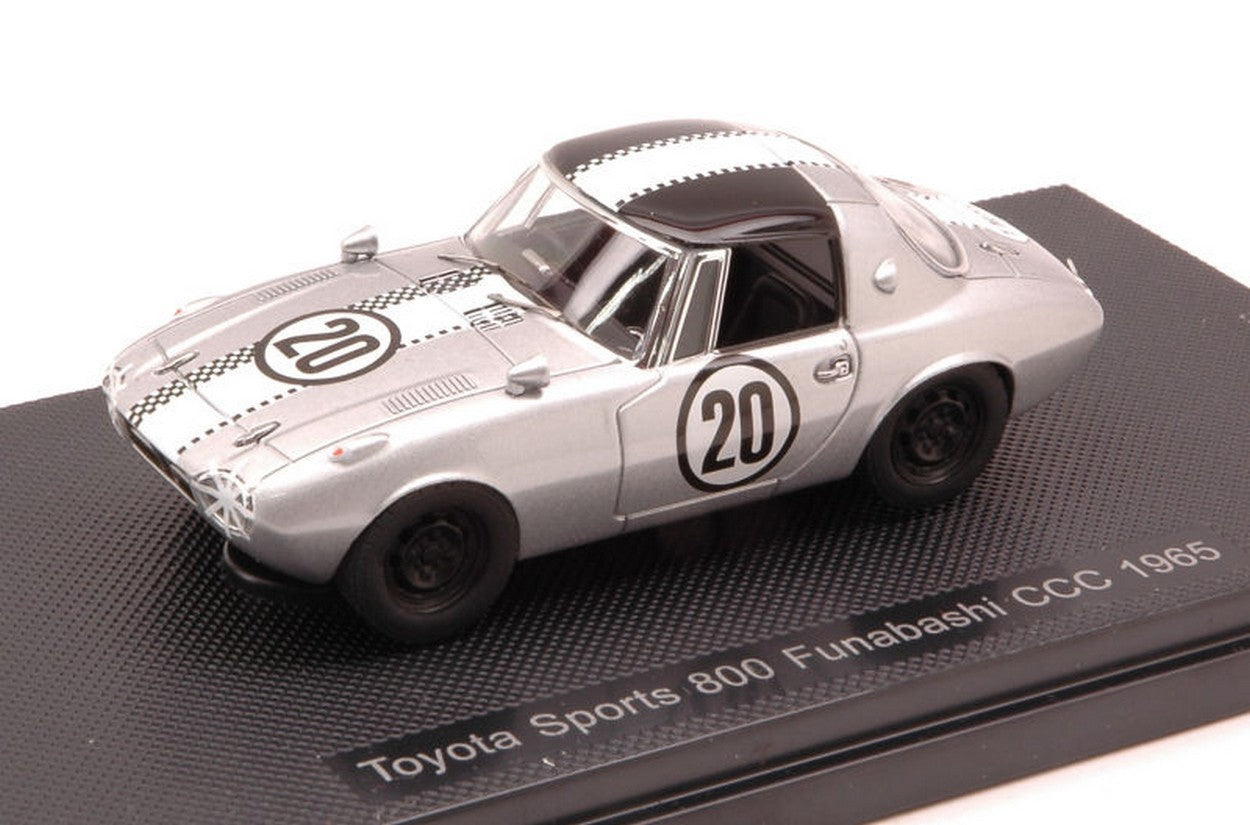 MODÈLE RÉDUIT COMPATIBLE AVEC TOYOTA SPORTS 800 FUNABASHI CCC N.20 1965 1:43 EBBRO EB44621