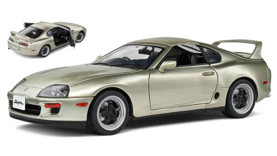 MODELLINO IN SCALA COMPATIBILE CON TOYOTA SUPRA MK4 (A80) TARGA ROOF 1998 QUICKSILVER FX 1:18 SOLIDO SL1807604