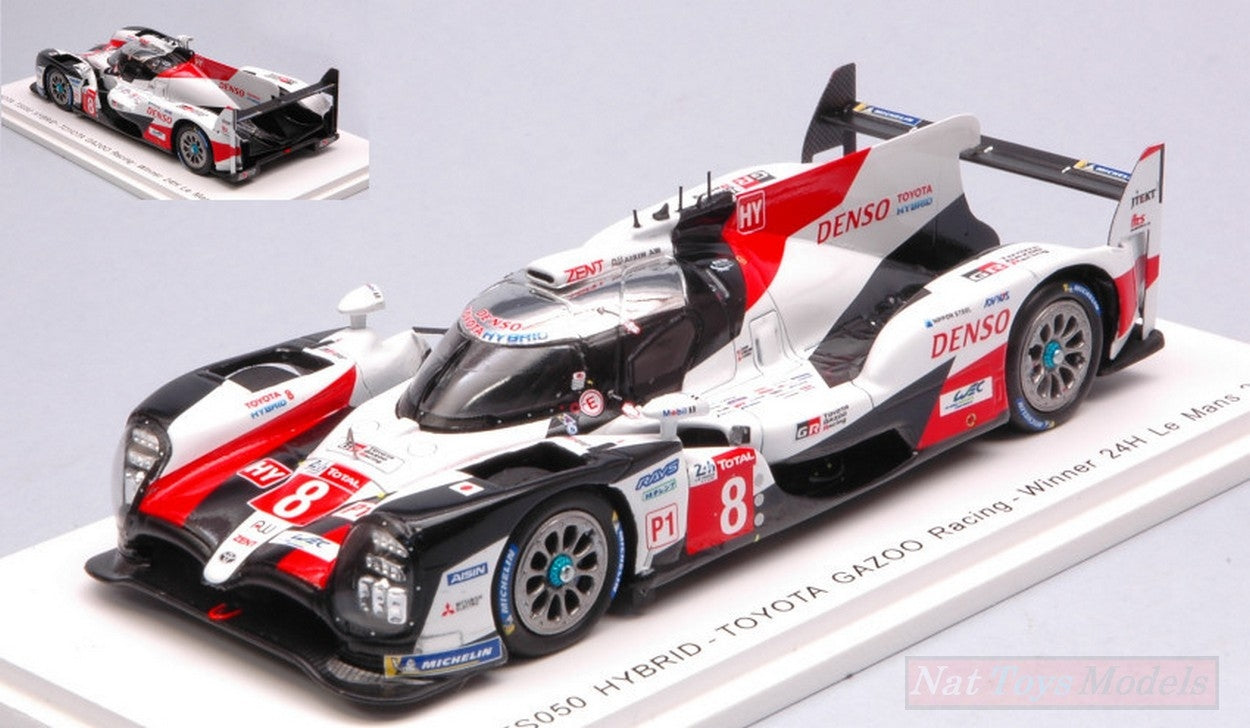 SCALE MODEL COMPATIBLE WITH TOYOTA TS050 HYBRID N.8 WINNER LM 2019 F.ALONSO-S.BUEMI-K.NAKAJIMA 1:43 SPARK MODEL S43LM19