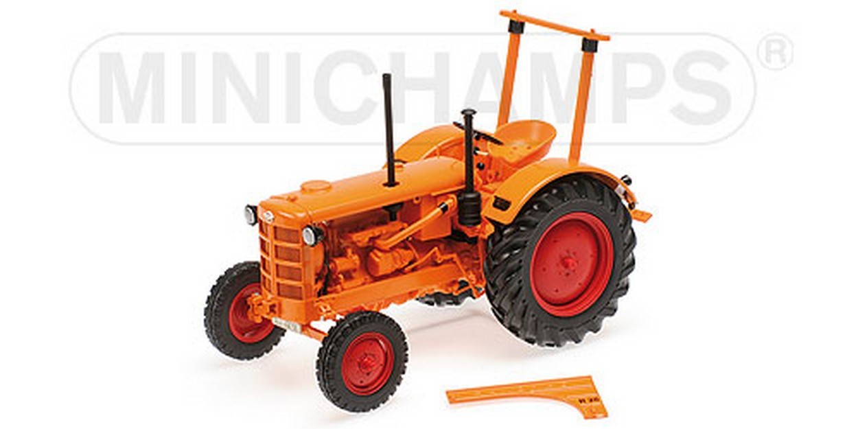 MODELE REDUIT COMPATIBLE AVEC TRACTEUR AGRICOLE HANOMAG R28 1953 ORANGE 1:18 MINICHAMPS PM109153072