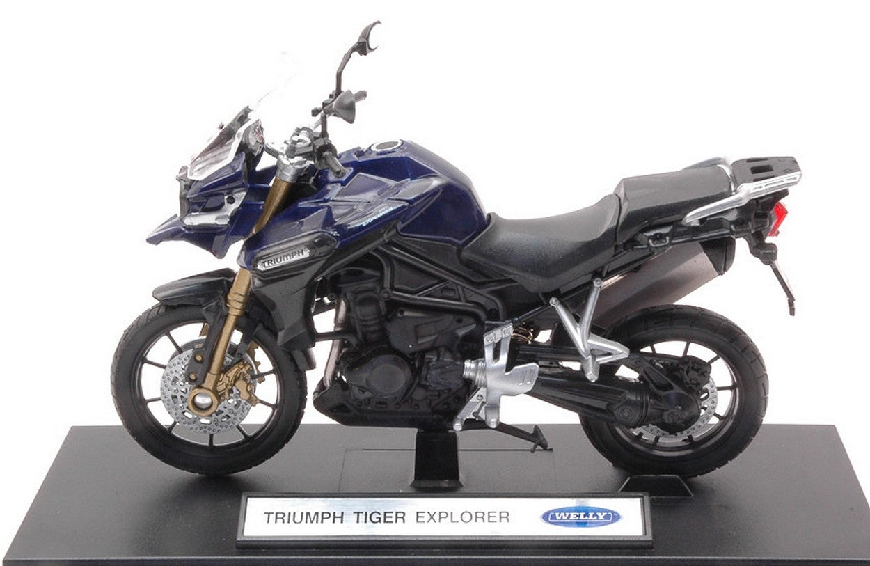 MODÈLE RÉDUIT COMPATIBLE AVEC TRIUMPH TIGER EXPLORER 1:18 WELLY WE38511Q
