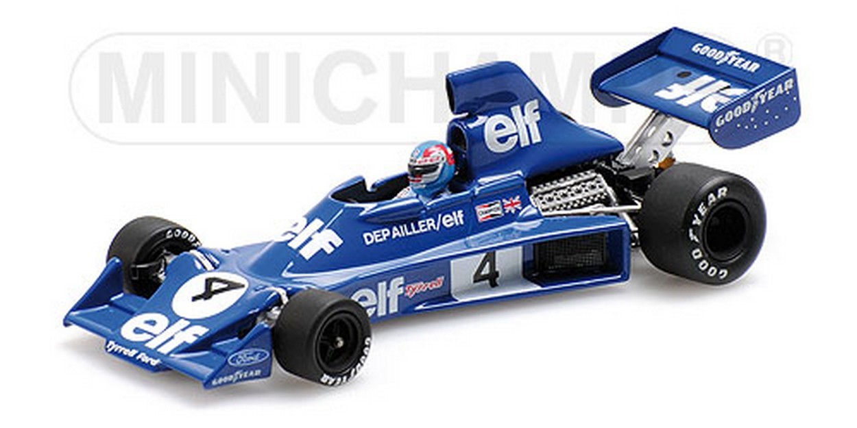 SCALE MODEL COMPATIBLE WITH TYRRELL FORD 007 P.DEPAILLER 1975 1:43 MINICHAMPS PM400750004