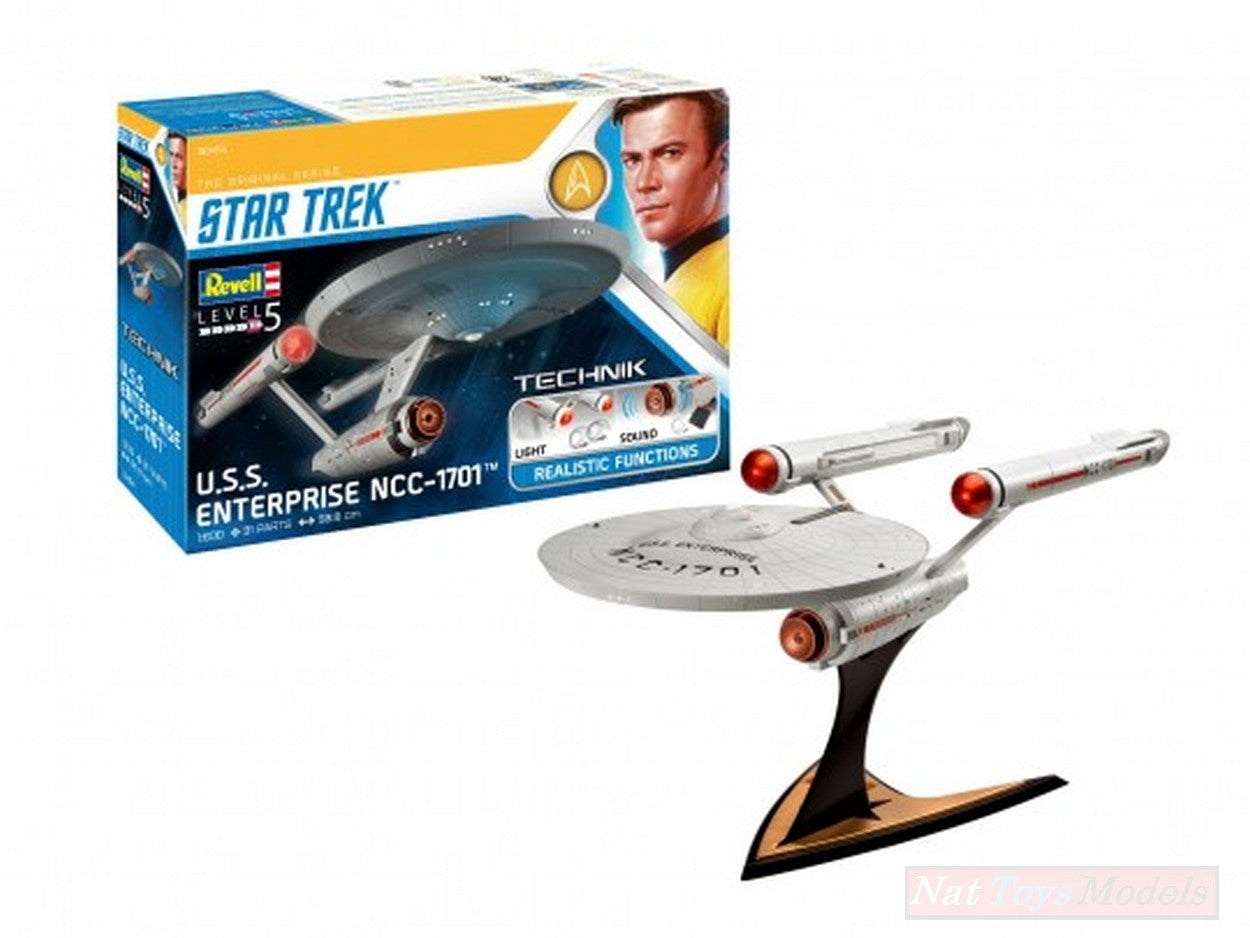 SCALE MODEL COMPATIBLE WITH USS ENTERPRISE NCC-1701 (STAR TREK) KIT 1:600 REVELL RV00454