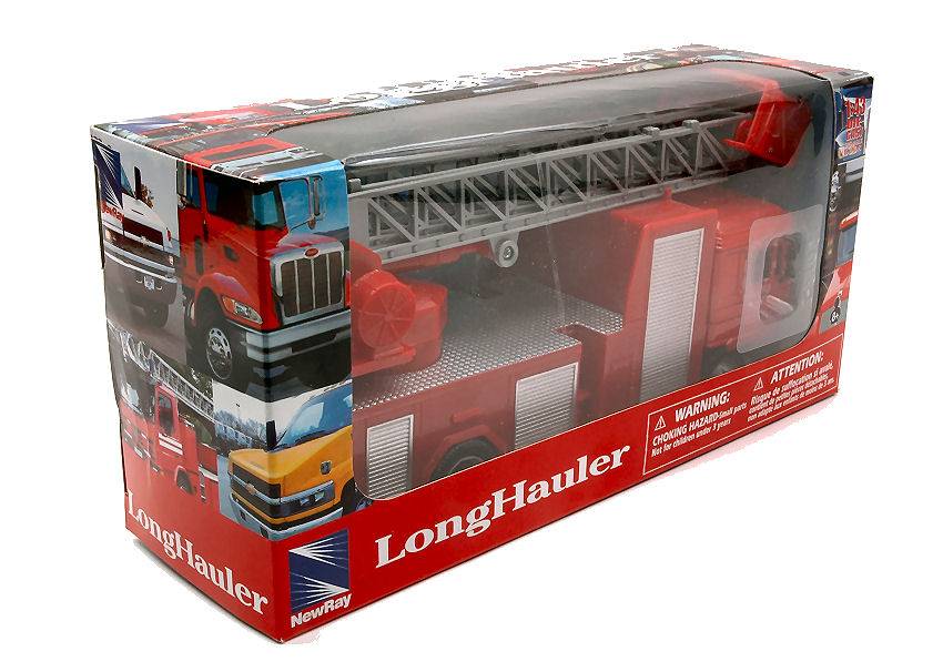 MODELLINO IN SCALA COMPATIBILE CON UTILITY TRUCK VIGILI DEL FUOCO C/AUTOSCALA 1:43 NEW RAY NY15493B
