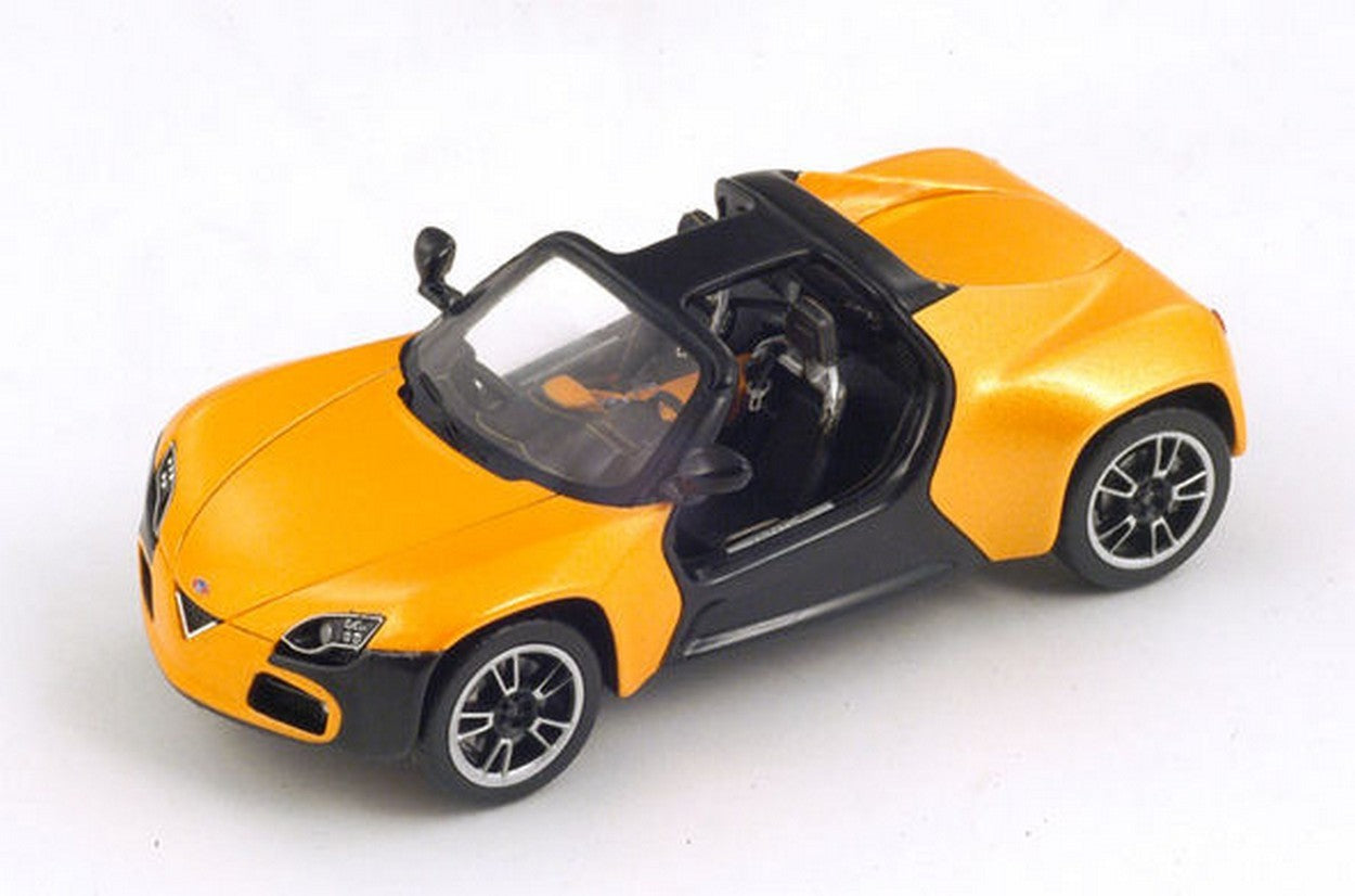MODELLINO IN SCALA COMPATIBILE CON VENTURI AMERICA 2013 BLACK AND ORANGE 1:43 SPARK MODEL S2248