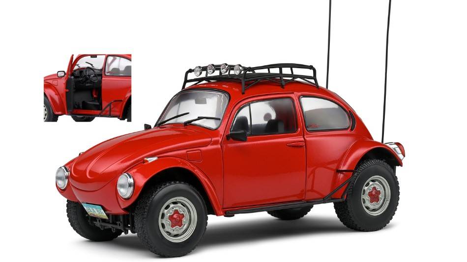 MODELLINO IN SCALA COMPATIBILE CON VOLKSWAGEN BAJA 1975 RED 1:18 SOLIDO SL1809602