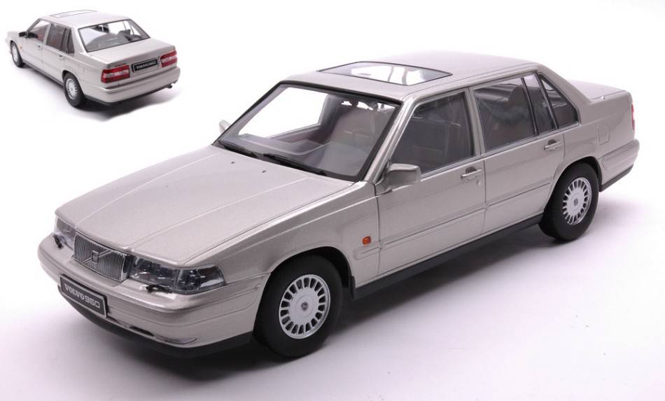 SCALE MODEL COMPATIBLE WITH VOLVO 960 1996 SILVER METALLIC 1:18 TRIPLE 9 T9-1800301