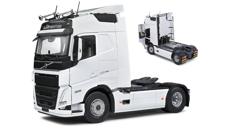 MODELLINO IN SCALA COMPATIBILE CON VOLVO FH GLOBETROTTER XL 2021 WHITE 1:24 SOLIDO SL2400103