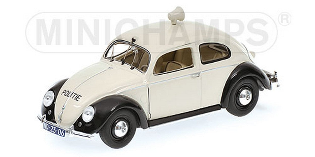 MODELLINO IN SCALA COMPATIBILE CON VW 1200 EXPORT 1951 POLITIE NETHERLANDS 1:43 MINICHAMPS PM431051291