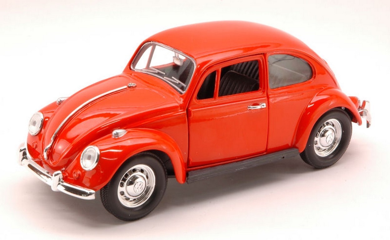 SCALE MODEL COMPATIBLE WITH VW BEETLE 1967 ORANGE 1:24 YAT MING YM24202OR