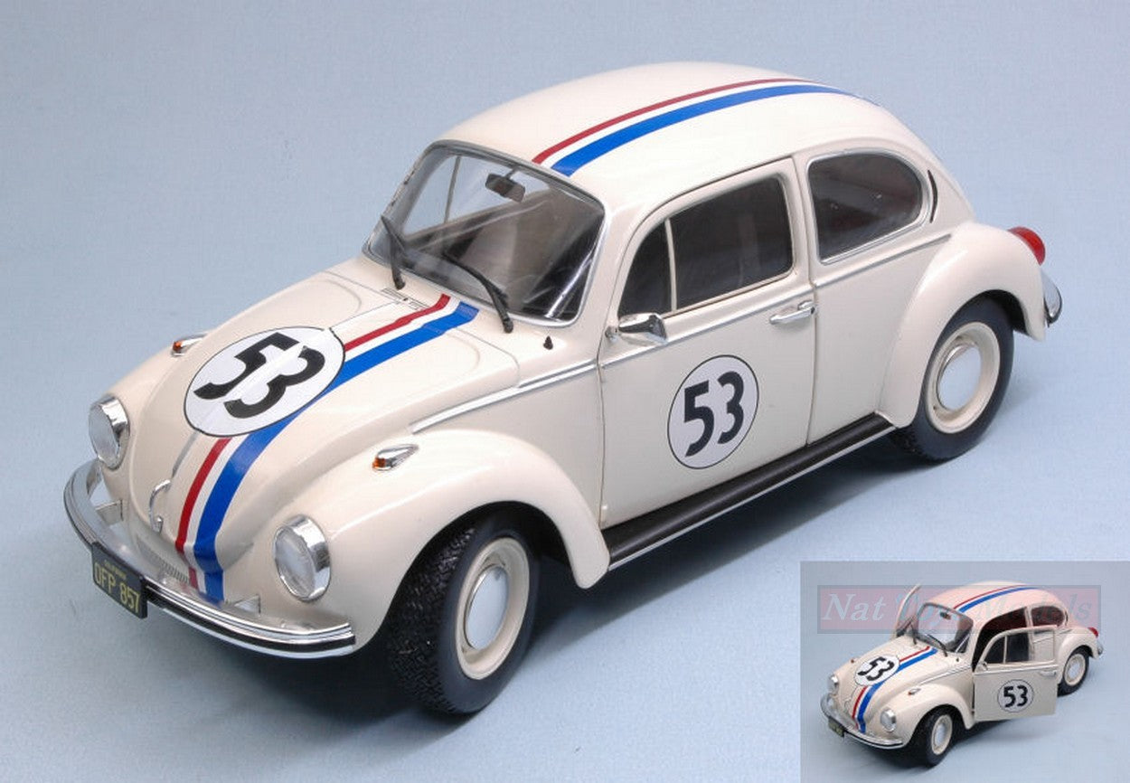 SCALE MODEL COMPATIBLE WITH VW BEETLE HERBIE A MAD BEETLE 1:18 SOLID SL1800505""