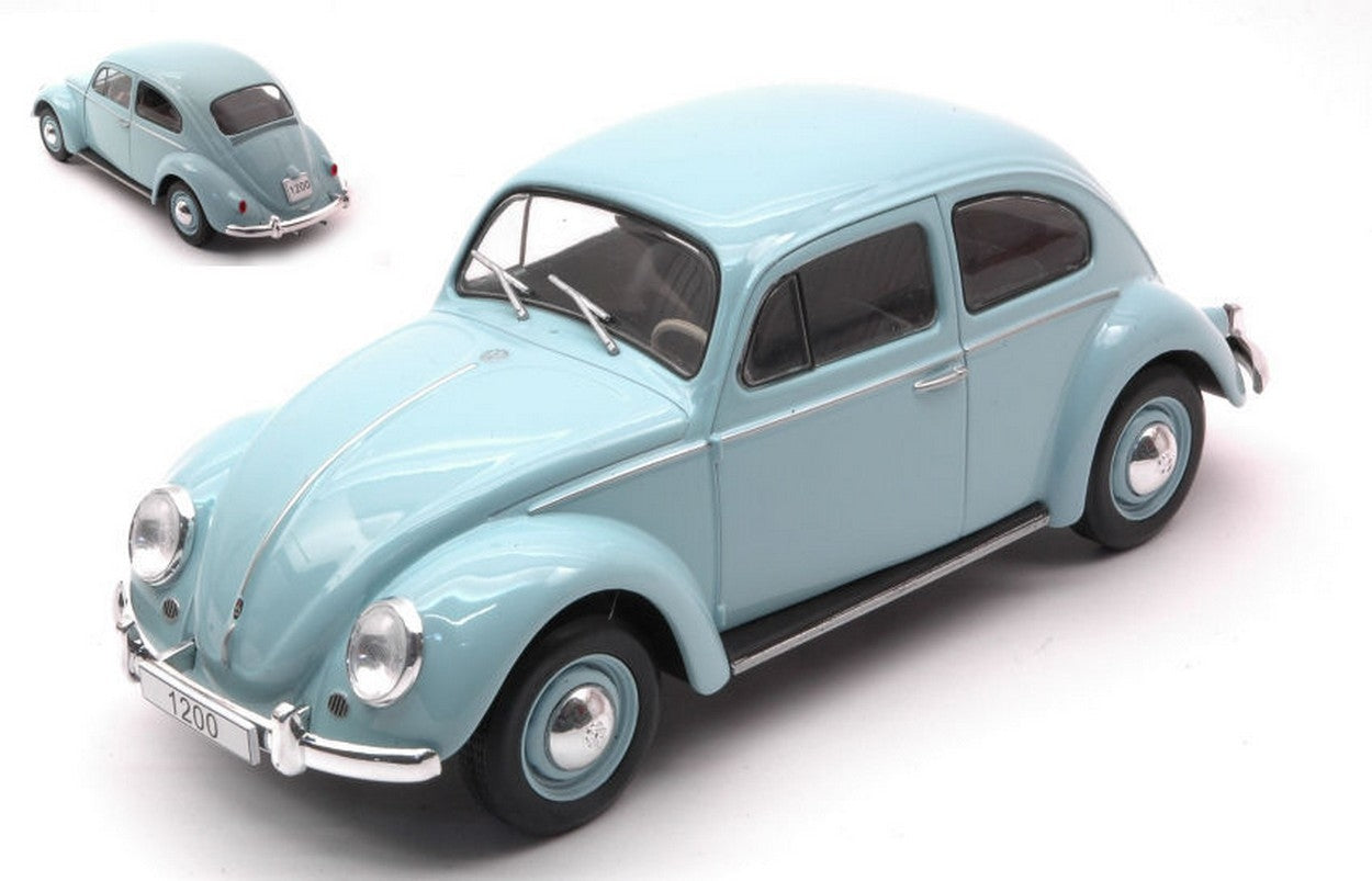 SCALE MODEL COMPATIBLE WITH VW BEETLE LIGHT BLUE 1:24 WHITEBOX WB124055
