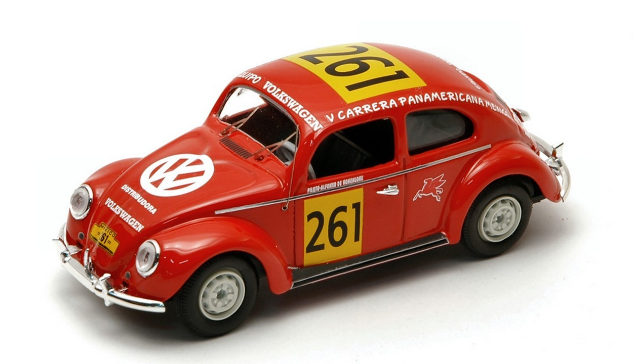 MODELE REDUIT COMPATIBLE AVEC VW COCCINELLE N.261 78ème C.PANAMERICANA 1954 DE HOHENLOHE-ALVAREZ 1:43 RIO RI4197
