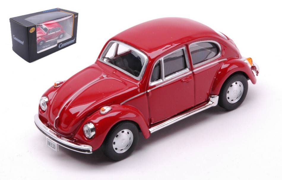 SCALE MODEL COMPATIBLE WITH VW BEETLE RED BURGUNDY 1:43 CARARAMA CA410500