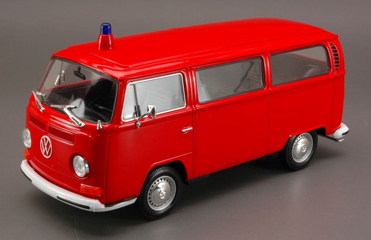 SCALE MODEL COMPATIBLE WITH VW BUS T2 1972 FEUERWEHR 1:24 WELLY WE4260