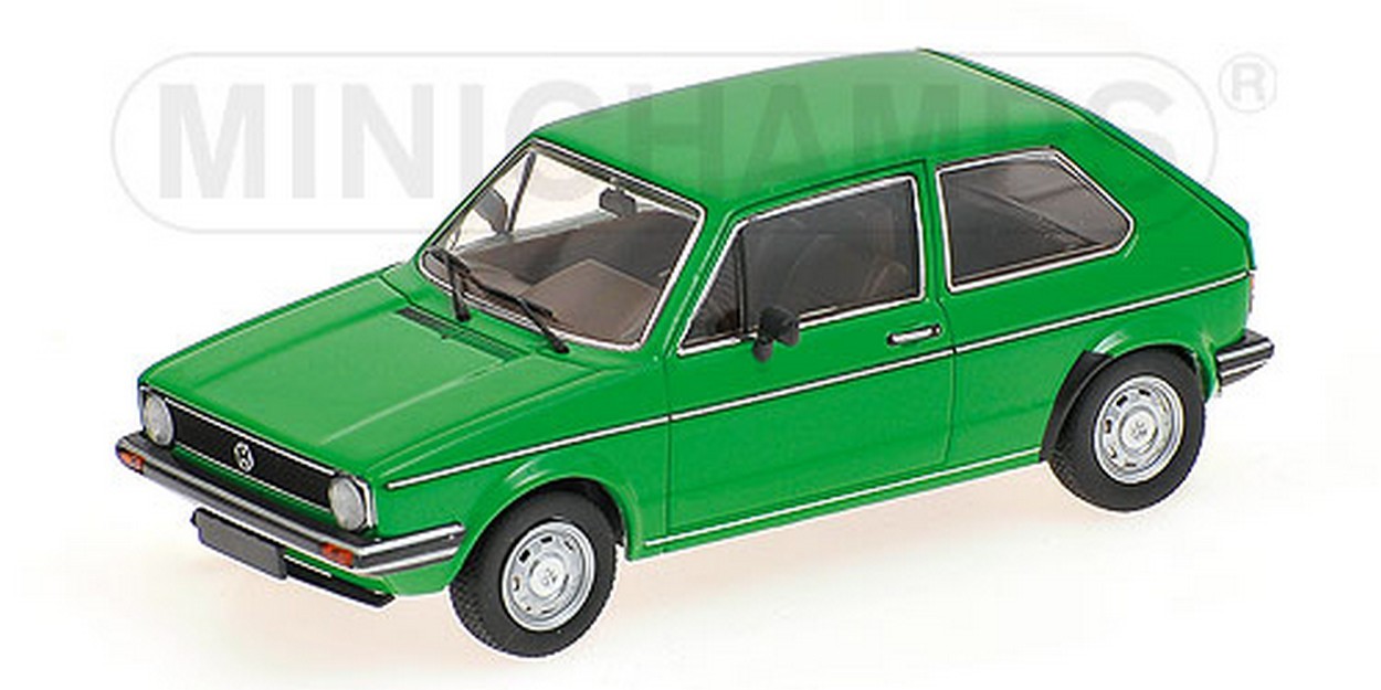 SCALE MODEL COMPATIBLE WITH VW GOLF 1980 GREEN 1:43 MINICHAMPS PM400055100