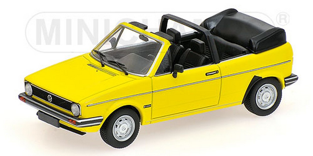SCALE MODEL COMPATIBLE WITH VW GOLF CABRIOLET 1980 YELLOW 1:43 MINICHAMPS PM400055130