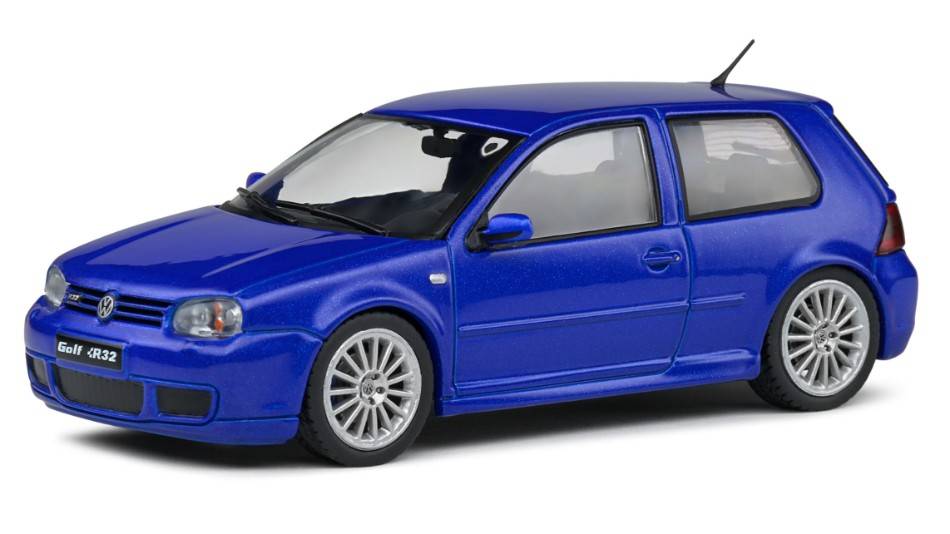 SCALE MODEL COMPATIBLE WITH VW GOLF IV R32 2003 BLUE 1:43 SOLID SL4313601