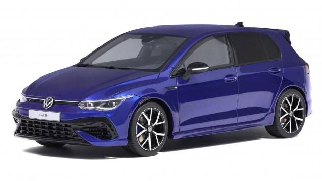 MODELLINO IN SCALA COMPATIBILE CON VW GOLF VIII R 2021 MET.BLUE 1:18 OTTOMOBILE OT413