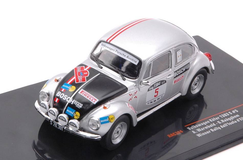 MODELE REDUIT COMPATIBLE AVEC VW KAFER 1302 S N.5 RALLYE ELBA 1973 WARMBOLD/HAAGBOM 1:43 IXO MODEL RAC324