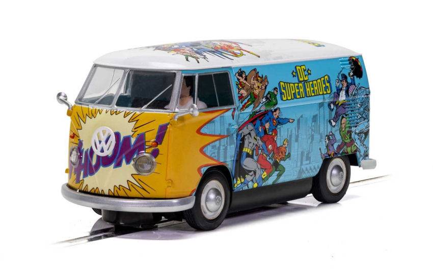 SCALE MODEL COMPATIBLE WITH VW PANEL VAN T1B DC COMICS 1:32 SCALEXTRIC C3933