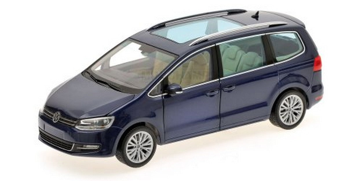 MODELE REDUIT COMPATIBLE AVEC VW SHARAN 2010 BLEU METALLIC 1:18 MINICHAMPS PM110051000