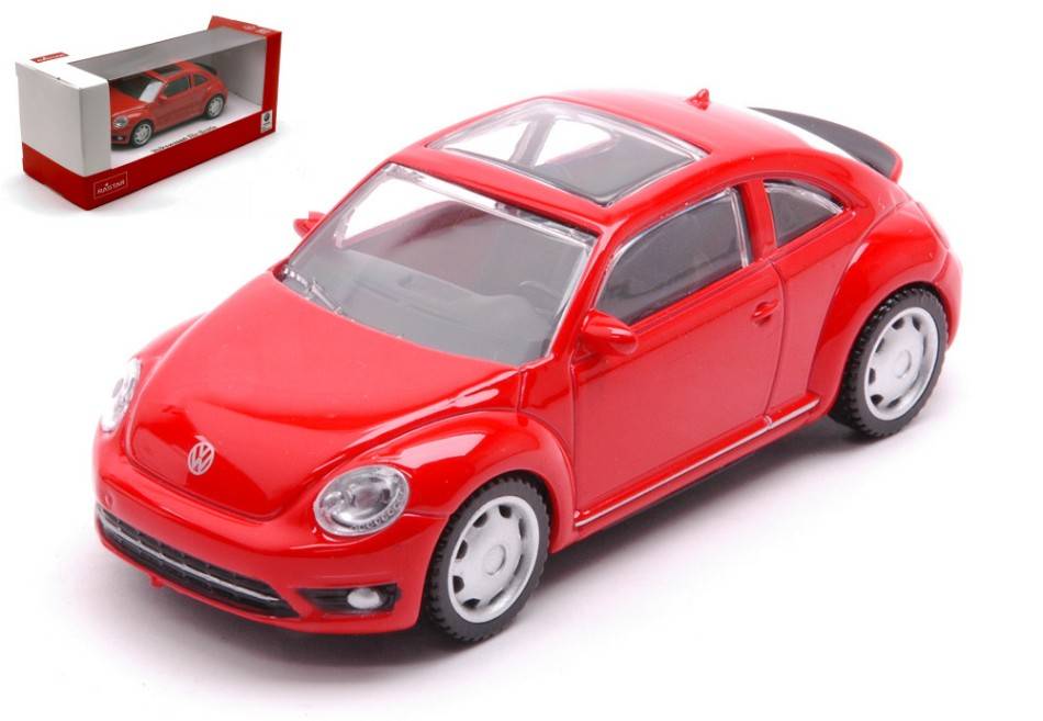 MODELLINO IN SCALA COMPATIBILE CON VW THE BEETLE 2019 RED 1:43 RASTAR RAT58800R