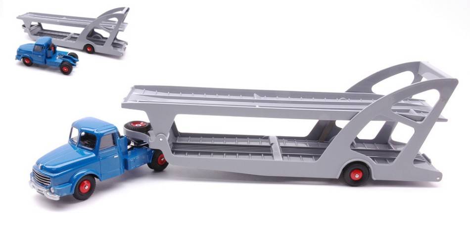 MODÈLE RÉDUIT COMPATIBLE AVEC WILLEME TRACTEUR & SEMI REMORQUE PORTE-VOITURES 32 cm ÉCHELLE 1:55 NOREV NVCL8711