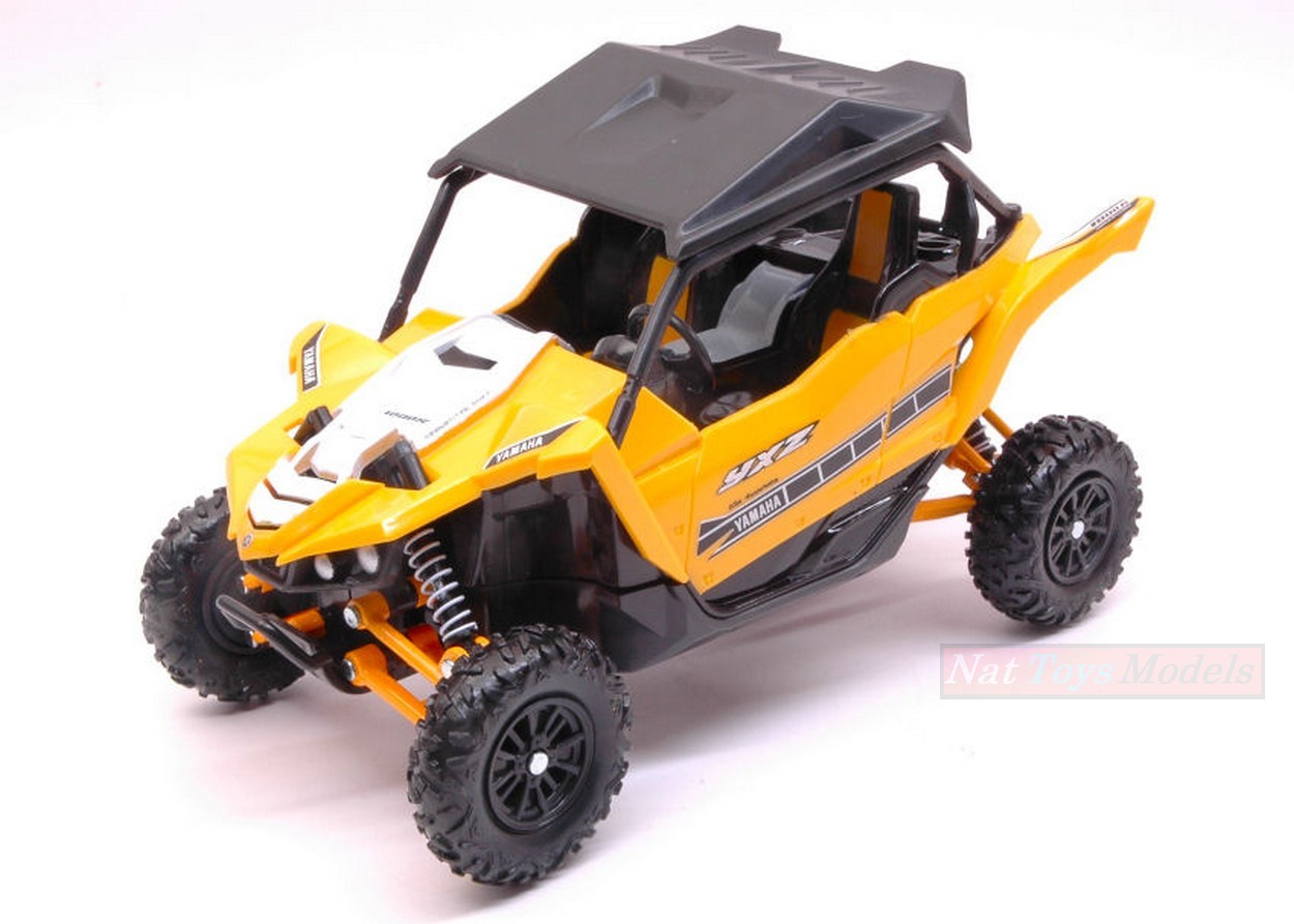 MODELE REDUIT COMPATIBLE AVEC YAMAHA YXZ1000 ATV 2016 JAUNE 1:18 NEW RAY NY57813Y