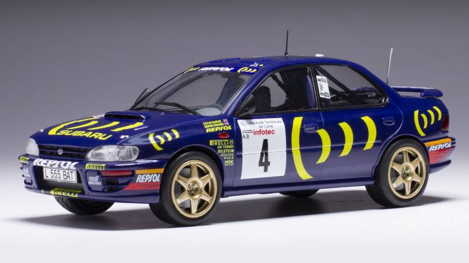 MODELLINO IN SCALA COMPATIBILE SUBARU IMPREZA 555 WRC N.4 RALLY TOUR DE CORSE 1995 MCRAE/RINGER 1:24
IXO MODEL 24RAL028B