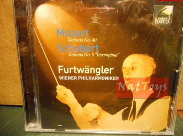 MOZART - SCHUBERT FURTWANGLER WIENER PHILARMONIKER Nouveau CD Audio Original Nouveau