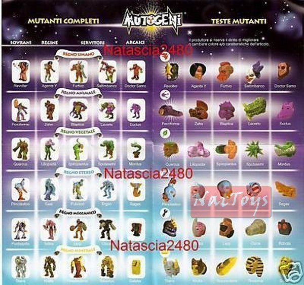COMPLETE MUTOGENS SERIES 1 AGENT Y Figures *6cm Figures*