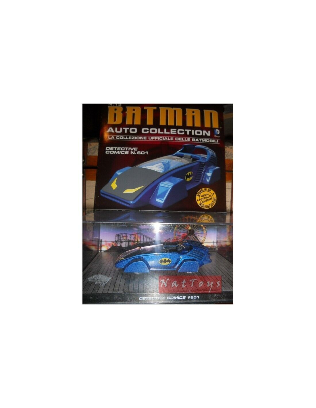EDITORIA Modellino Batman Car BatMobile Detective Comics 601 Film Movie DIE CAST 1:43 +fas.