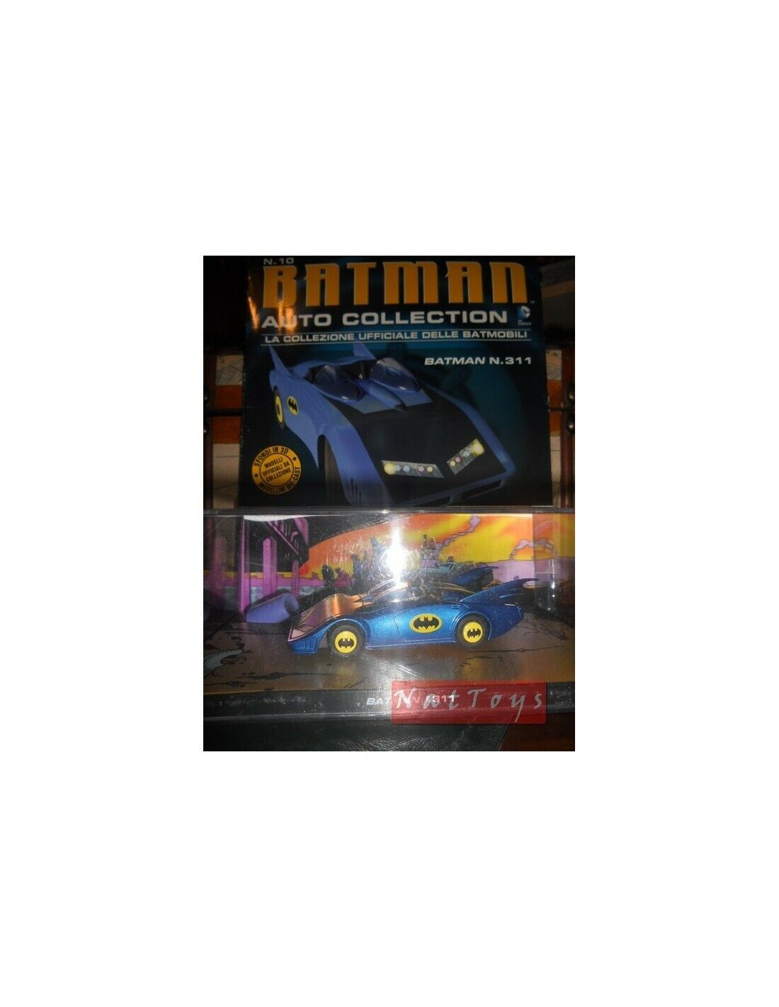 EDITORIA Modellino Batman Car BatMobile n. 311 Film Movie DIE CAST 1:43 +fas.