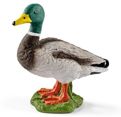 FIGURINE 3D STATUES MALE DUCK SCHLEICH SCH13824 DIE CAST