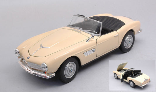 MODELLINO Welly BMW 507 LIGHT BEIGE CANOPY OPEN 1:24 MODEL SCALE WE24097CCR 250506