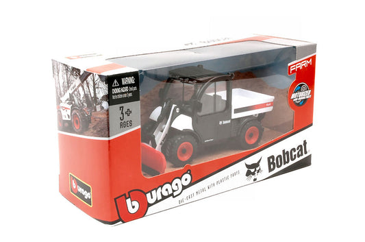 MODELLINO Burago BOBCAT TOOLCAT 5600 WITH SNOW PLOW cm 10 MODEL SCALE BU31805 250506
