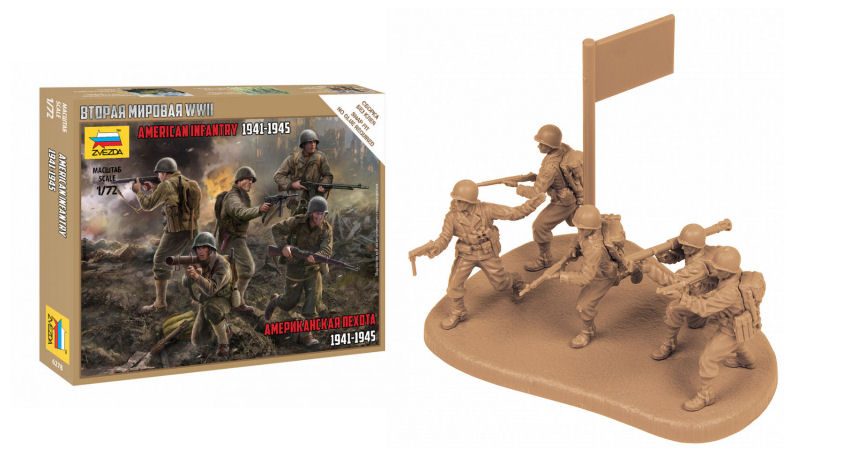 US INFANTRY WWII KIT 1:72 Scala 1:72 Zvezda