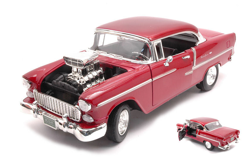 CHEVROLET BEL AIR 1955 METALLIC RED 1:18 Scala 1:18 MotorMax
