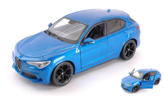 MODELLINO Burago ALFA ROMEO STELVIO BLUE 1:24 MODEL SCALE BU21086B 250506