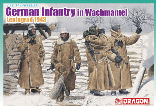 GERMAN INFANTRY IN WACHTMANTEL KIT 1:35 Scala 1:35 Dragon