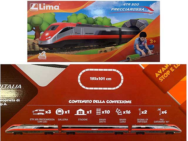 TRENO FRECCIAROSSA A BATTERIA SCALA HO 1:87 Scala 1:87 Lima